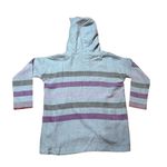 Lemlem  gray purple 100% merino wool hooded pullover sz small Photo 1