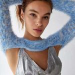 Urban Outfitters UO Whitney Fuzzy Shrug Sweater S Blue NWT Photo 0
