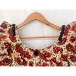 Sister Jane Shirley Poppy Tapestry Dress Puff Sleeve Mini Garden Cottage Prairie Red Size XS Photo 4