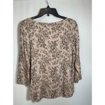 Elle 3/4 Sleeve Bejeweled Neckline Top Photo 4