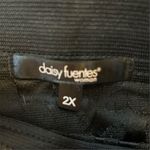 Daisy Fuentes Women's 2XL Black A-Line Knee Length Skirt Side Zip with pockets Photo 3