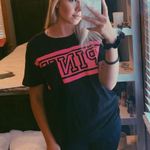 PINK - Victoria's Secret PINK Victoria’s Secret Black Tee Photo 0