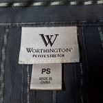 Worthington  Gray & Silver Button Down Shirt & Belt Photo 4