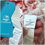 Cupshe NWT  Open Front Elasticize Waist Tie Tropical Beach Cover Up Kimono XL Photo 9