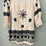 Free People Long Sleeve Embroidered Tunic/Dress Cream Sz XS Photo 2