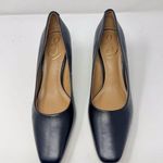 Sam Edelman  Womens Heels Black Leather Rika Kitten Pump Court Square Toe US 8 Photo 2
