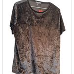 Urban Coco  NWT Black Crushed Velvet Women's Top Photo 1