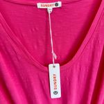 Sundry  NWT U-Neck Hot Pink Size 2 Medium Dress Ruched Sleeveless Sundress Photo 5