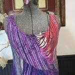 Jams World Vintage Hawaiian Asymmetric Art to Wear Rainbow Tank- Sz XS 💚🎀 Photo 3