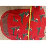 Merokeety  T-REX DINOSAUR all over UGLY CHRISTMAS TUNIC SWEATER Women’s L Photo 8