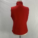 IZOD Red Full Zip Quilted Fleece Vest Size Small Photo 7