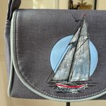 NOS NWOT Vintage The Original Florida Keys Handbag Shoulder Bag Purse Sailboat V Blue Photo 1