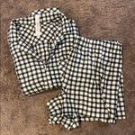Auden Flannel Black & White Plaid Lounge Sleepwear Set Size L Photo 1