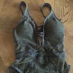 Becca Network Metallic Mesh Plunge-Neck One Piece, Size Medium, $148 Photo 8
