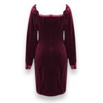 ROMANTIC HUT Women's Burgundy Velvet Long Sleeve Body Con Dress Medium‎ | EUC Photo 1