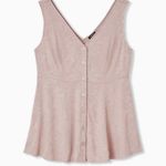Torrid Plus Size Fit & Flare Jacquard Button Front Tank Top Size 5XL Photo 0