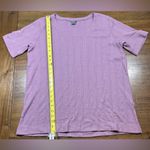 Eddie Bauer  Size L Purple Women's Mountain Town Short Sleeve Textured Top Photo 4