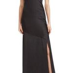 EXPRESS NWT  Black V-Neck Satin Sleeveless Slip Maxi Dress with Slit MEDIUM Photo 0