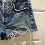 AGOLDE  Parker Vintage Cutoff Denim Shorts in Clutch Blue Size 24 Photo 3