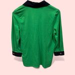Jones New York Cute fighting Irish green blue rugby style 3/4 sleeve lightweight top cotton Photo 2