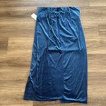 Eloquii  Women’s Twist Velvet Maxi Skirt Split Cobalt Blue 16 Photo 3
