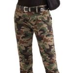 Nili Lotan Cropped French Military Pants Camo Stretch Twill Cotton Womens 8 Green Photo 1