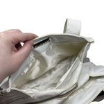 DKNY Y2K White Patent Handbag Logo Silver Hardware Photo 6