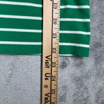 Ralph Lauren Lauren Black Tag Green White Striped Top Women L Long Sleeve Preppy Photo 8
