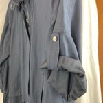 W By Worth Worth Navy Blue Convertible 3/4 Sleeve Zip Front Colarless Tunic Jacket L Photo 4