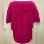 a.n.a . Women's Sweater in Vibrant Pink XL boatneck shortsleeve dolman ribbed Photo 1