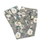 ZARA COLLECTION GRAY WHITE FLORAL STRAIGHT DRESS PANTS S BLOGGER FAV RARE Size XS Photo 2