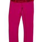 Lululemon Wunder Under Reversible Leggings Size 4 Cranberry Alarming Snakeskin Photo 0