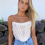 House Of CB NWOT  Melinda Ivory Bone Corset. Size Large Photo 1