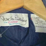 Diane Von Furstenberg  blue rainCoat windbreaker Photo 3