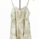 Urban Outfitters Cream Paisley Frocked Summery Mini Dress size Medium NWT Photo 3