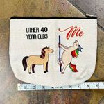 40th Birthday Unicorn Horse Funny Makeup Bag Red Photo 4