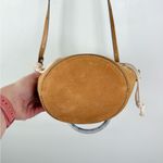 Banana Republic  Suede Ring-Handle Bucket Bag –Camel Tan Adjustable Crossbody Photo 4