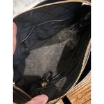 Michael Kors  Mercer Black Pebbled Leather Belted Satchel Handbag Crossbody Lux Photo 15