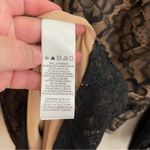 Dress the Population  Off the Shoulder Black Nude Blouson Sleeve Lace Dress NWT Photo 7