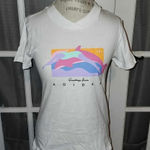 Womens Greetings From Adidas White Short Sleeve Tshirt Small Photo 0