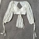 Selfie Leslie Balloon Sleeve Crop Top Photo 0