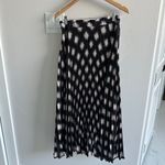 Anthropologie  Maxi Pleated Skirt Black Pink Size Medium Photo 6