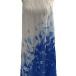Apt. 9  Women Size 4 Pleated Dress Blue White Party Halter Summer 18-694 Photo 0