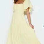 Hello Molly  Pastel Yellow Flowy Maxi Dress Photo 0