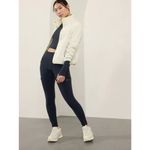 Athleta Size 2P Headlands Hybrid Cargo High Rise Tight Navy Blue Size 2 Petite Photo 3