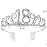 Babeyond brand 18th birthday silver tiara! New in box Photo 8