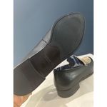 Vagabond  Frances Snake Slip On Black Leather Loafers Sz 39 Photo 3