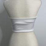White silky bandeau pullover tank top. Size small. Photo 2