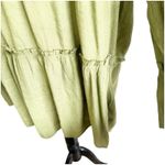 Cocomo Womens Peasant Blouse Tiered Shirt Moss Green Sleeves Plus Size 2X Photo 3