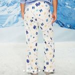 Old Navy Ladies Hanukkah Print Pajama Pants  - White & Blue L M Tall Photo 2